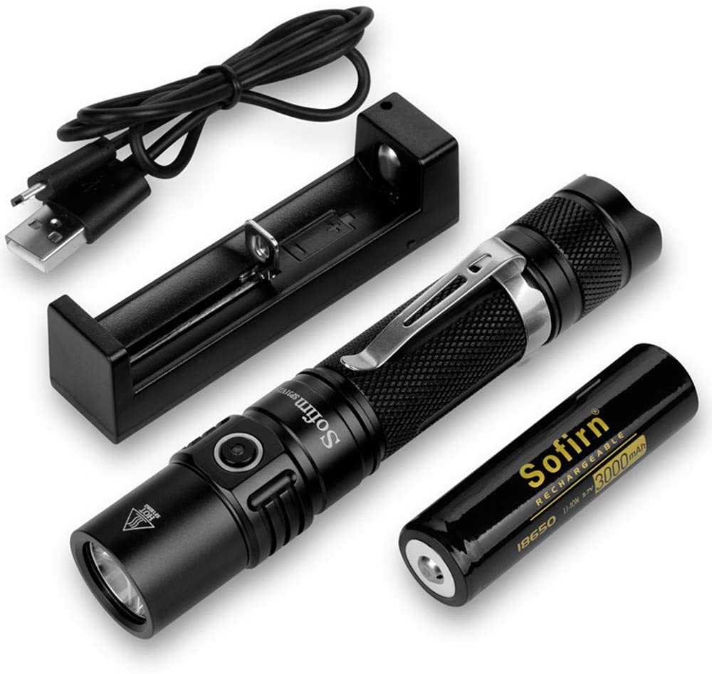 Sofirn SP31 v2.0 Tactical Flashlight Ultra Bright Cree XPL HI LED Max 1200 Lumens